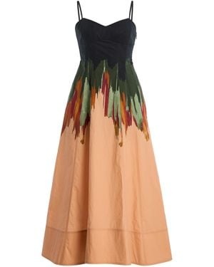 Ulla Johnson Fiora Printed Cotton Poplin Midi Dress - Natural
