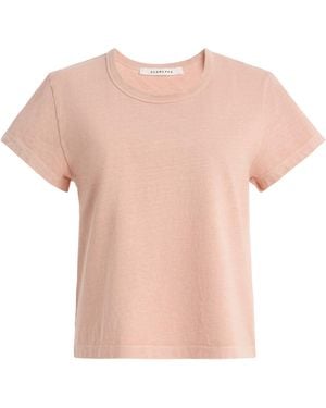 SLVRLAKE Denim Easy Cotton T-Shirt - Pink