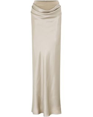 Heirlome Cleo Silk Maxi Skirt - White