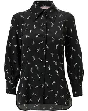 Carolina Herrera Good Girl Shoe Crepe Shirt - Black