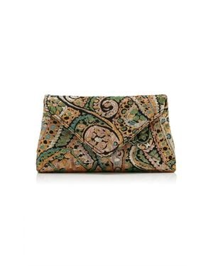 Dries Van Noten Paisley Jacquard Envelope Clutch - Multicolour
