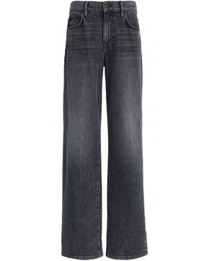 Lafayette 148 New York L148 Denim Wyckoff Wide Leg Jean - Grey