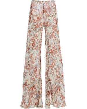 De La Vali Exclusive La Isla Hydra Chiffon Pants - Natural