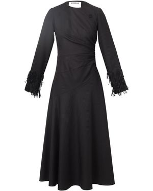 Chorus Robin Midi Dress - Black