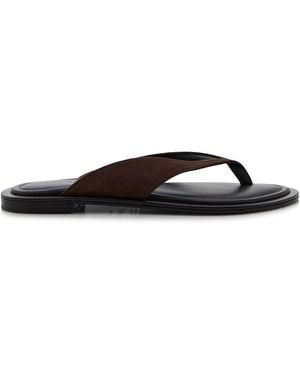 A.Emery Viola Suede Sandals - Black