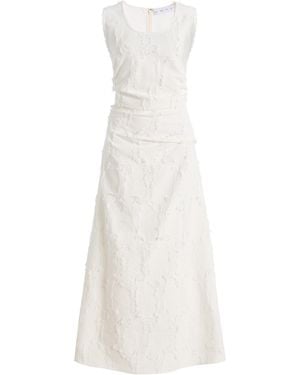 Proenza Schouler Violeta Jacquard Cotton Maxi Dress - White