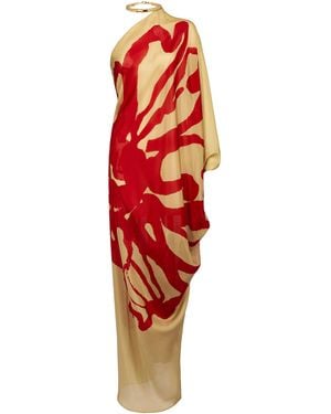 Silvia Tcherassi Erica Silk Dress - Red
