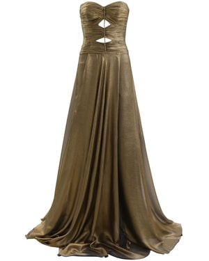 Francesca Miranda Leon Silk Maxi Dress - Green
