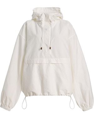 Rohe Textured Cotton-Blend Anorak - White