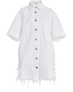 Stella McCartney Distressed Denim Shirt - White