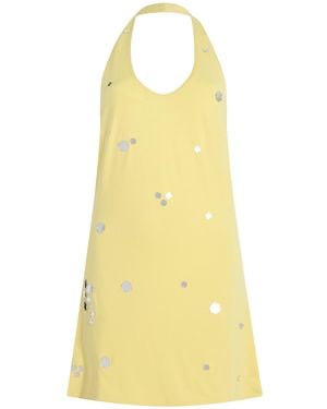 Siedres Exclusive Riviera Nens Jersey Halter Mini Dress - Yellow