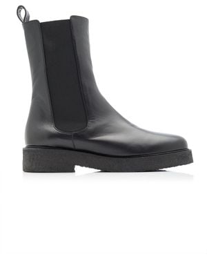 STAUD Palamino Leather Chelsea Boots - Black