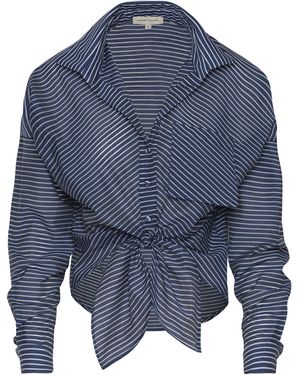 ANDRES OTALORA Ilusion Natural Cotton Shirt - Blue