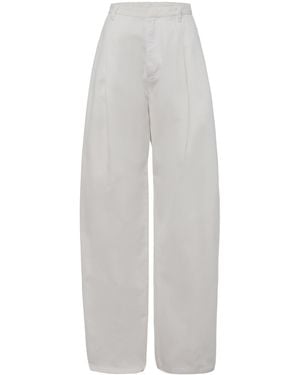 RÙADH The Crewe Rigid Mid-Rise Wide-Leg Jeans - White