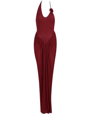 Maygel Coronel Vestalia Jersey Maxi Dress - Red