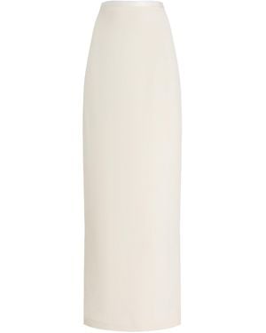 SEV Wool-Crepe Maxi Skirt - White