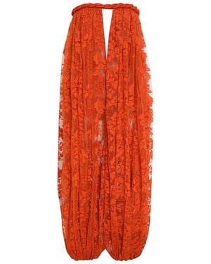 Zimmermann Luna Floral Cotton-Blend Jumpsuit - Orange
