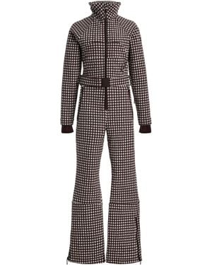 CORDOVA Chatel Gingham Ski Suit - Brown