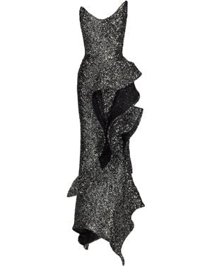 Maticevski Thistle Wave Sequined Gown - Black