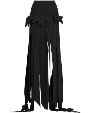 Maticevski Conclusion Fringe Maxi Skirt - Black