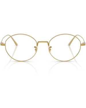KHAITE X Oliver Peoples 1994C Round-Frame Metal Glasses - Metallic