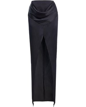 Burc Akyol Caryatid Satin Maxi Skirt - Blue