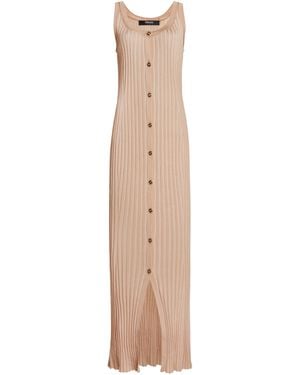 Versace La Vacanza Knit Maxi Dress - Natural