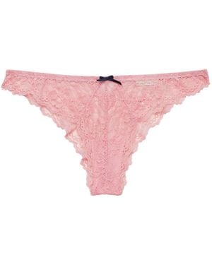 Fleur du Mal Bianca Lace Briefs - Pink
