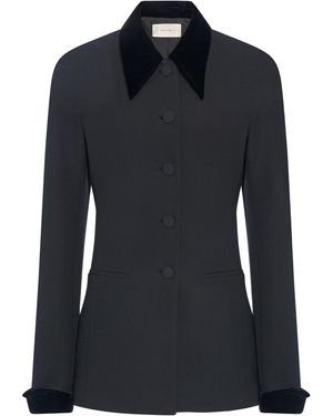 The Row Jeko Wool Jacket - Black