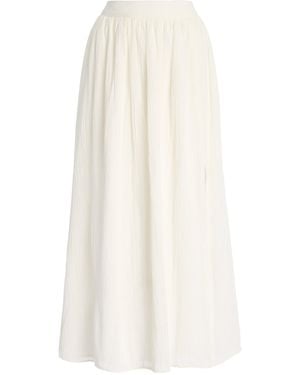 Anna Quan Oriana Cotton Midi Skirt - White