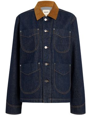 KHAITE Wyatt Denim Chore Jacket - Blue