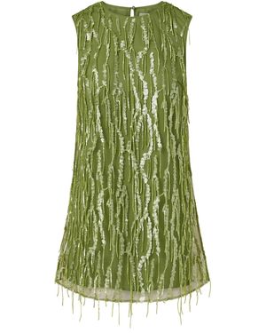 ROAME. Eloise Sequin Mini Dress - Green