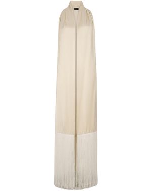 A.W.A.K.E. MODE Elongated Fringed Jacket - Black