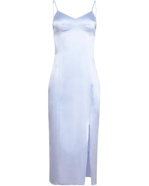 Fleur du Mal Silk Slip Midi Dress - White