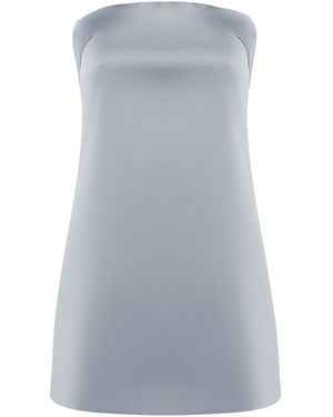 Rasario Satin Mini Dress - Grey