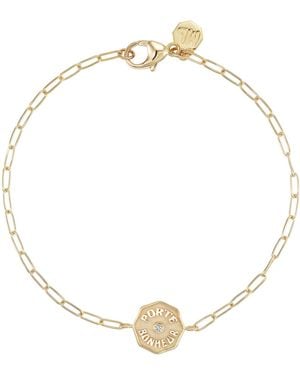 Marlo Laz Wee Porte Bonheur 14K Diamond Bracelet - White