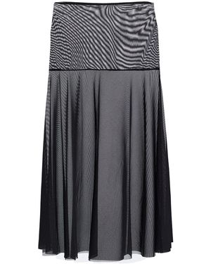 Bondeye Anya Mesh Midi Skirt - Grey