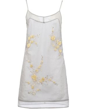 DES_PHEMMES Layered Chiffon Mini Dress - White