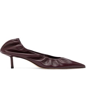 STUDIO AMELIA Rhodes 50 Leather Court Shoes - Red