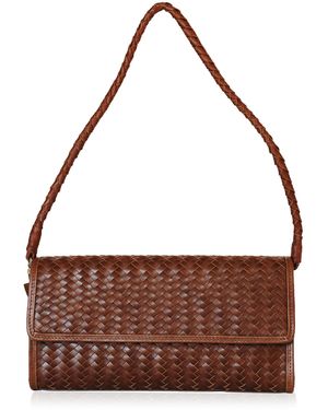 Bembien Arden Leather E/W Clutch - Brown