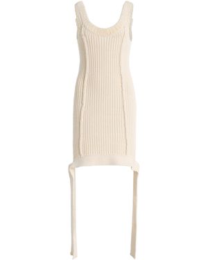 AISLING CAMPS Obi Slip Cotton-Blend Mini Dress - White
