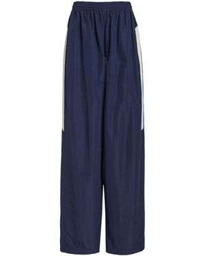 Balenciaga Striped Shell Track Trousers - Blue