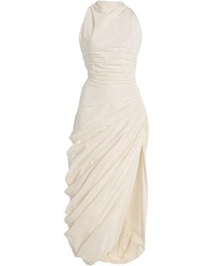 Altuzarra Dora Gathered Midi Dress - White