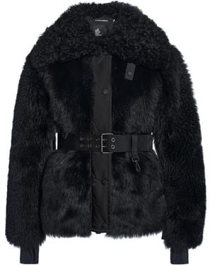 Moncler Valdivian Faux Fur Ski Jacket - Black