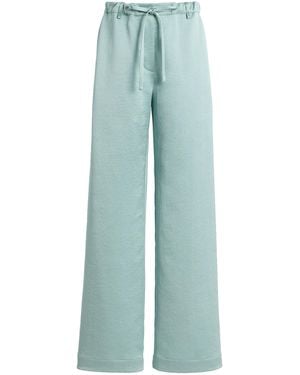 Proenza Schouler Magnus Crinkled Crepe Trousers - Blue