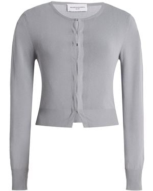 Brandon Maxwell The Ellery Shrunken Cardigan - Grey