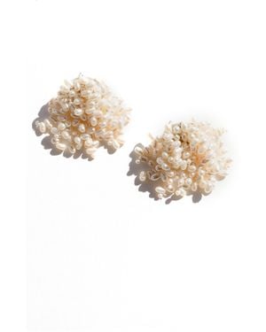 Jasmin Sparrow Mermaid Pearl Earrings - White