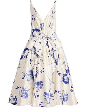 Erdem Bow-detailed Midi Dress - White