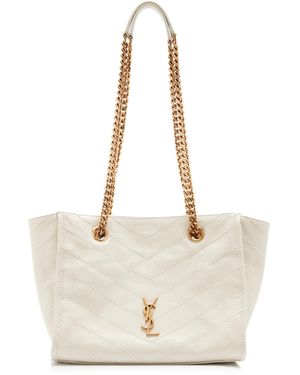 Saint Laurent Niki East/West Small Shopping Bag - Natural
