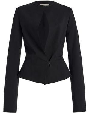 Colleen Allen Keyhole Wool Jacket - Black